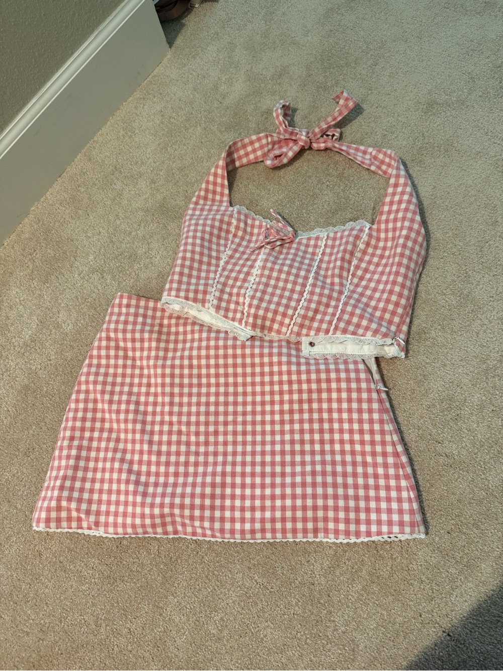 Showpo Gingham Skirt Set